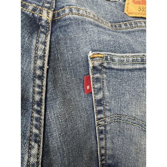 Grunge Levi's 559 Jeans Distressed 2009 Era Medium Wash Men's Size 33 * 30 - Picture 14 of 15